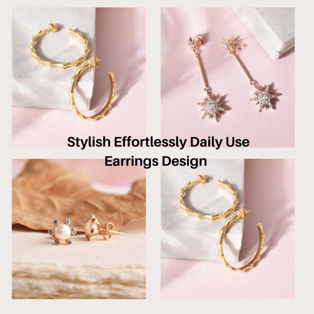 5 Stylish Effortlessly Daily Use Earrings Design – MCJ Jewels