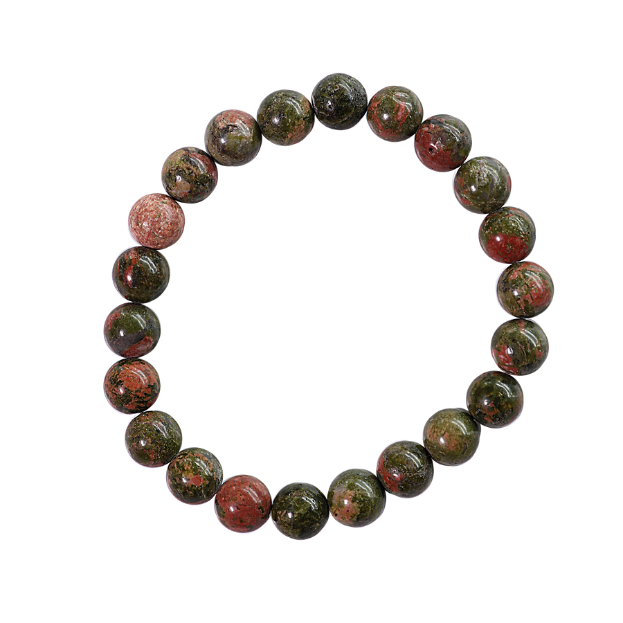 Natural Unakite Stone Bracelet