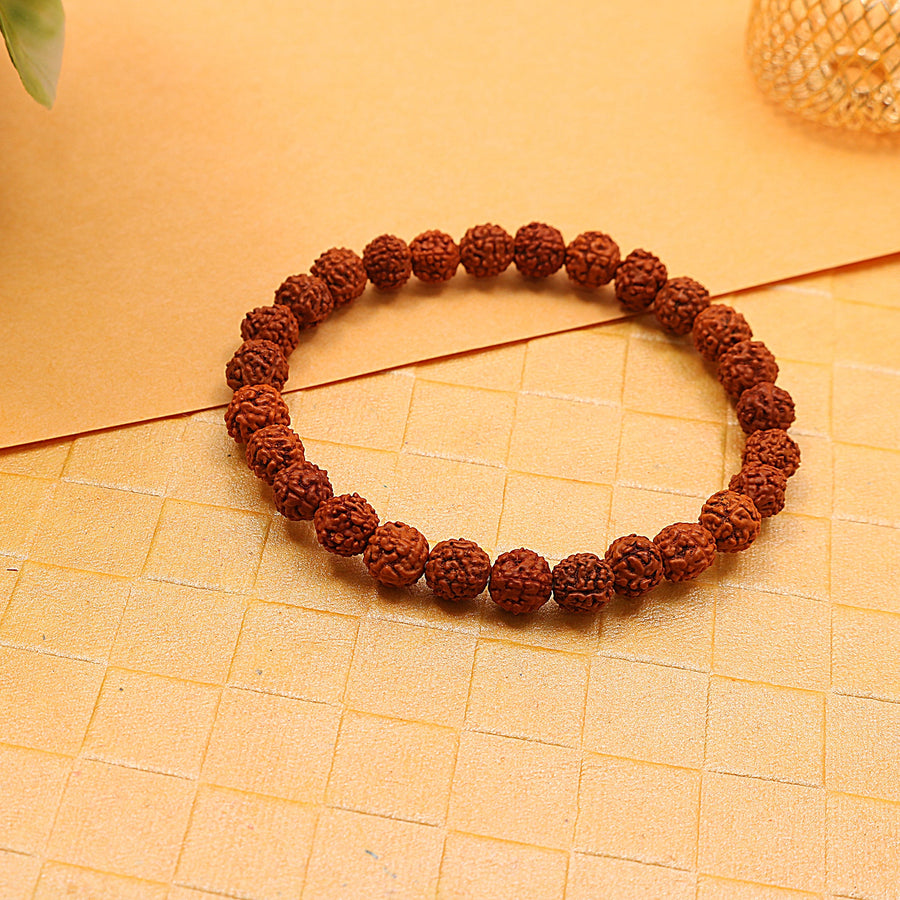 5 Mukhi Rudraksha Wrist Adjustable Bracelet for Meditation (Plain) —  Vastustoreonline