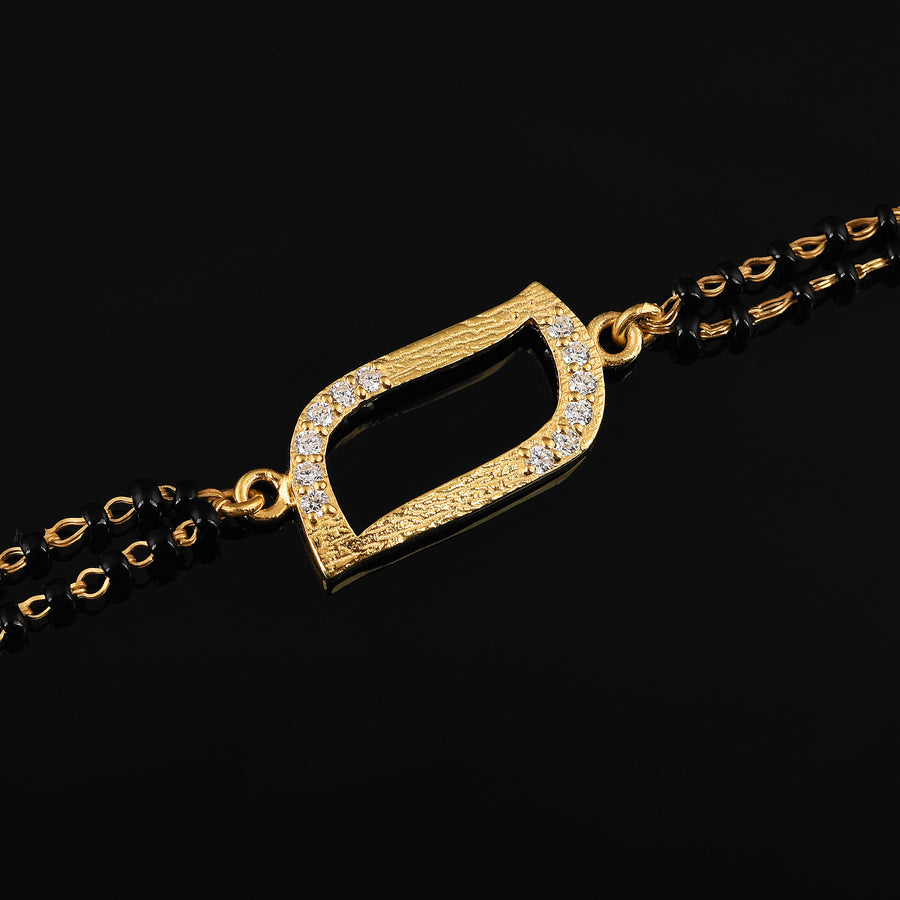 925 Silver Gold-Plated Mangalsutra Bracelet