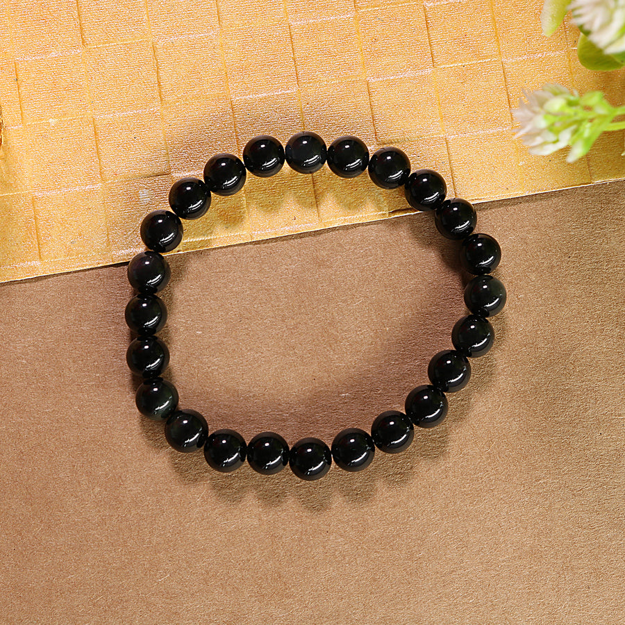 Natural Black Obsidian Bracelet
