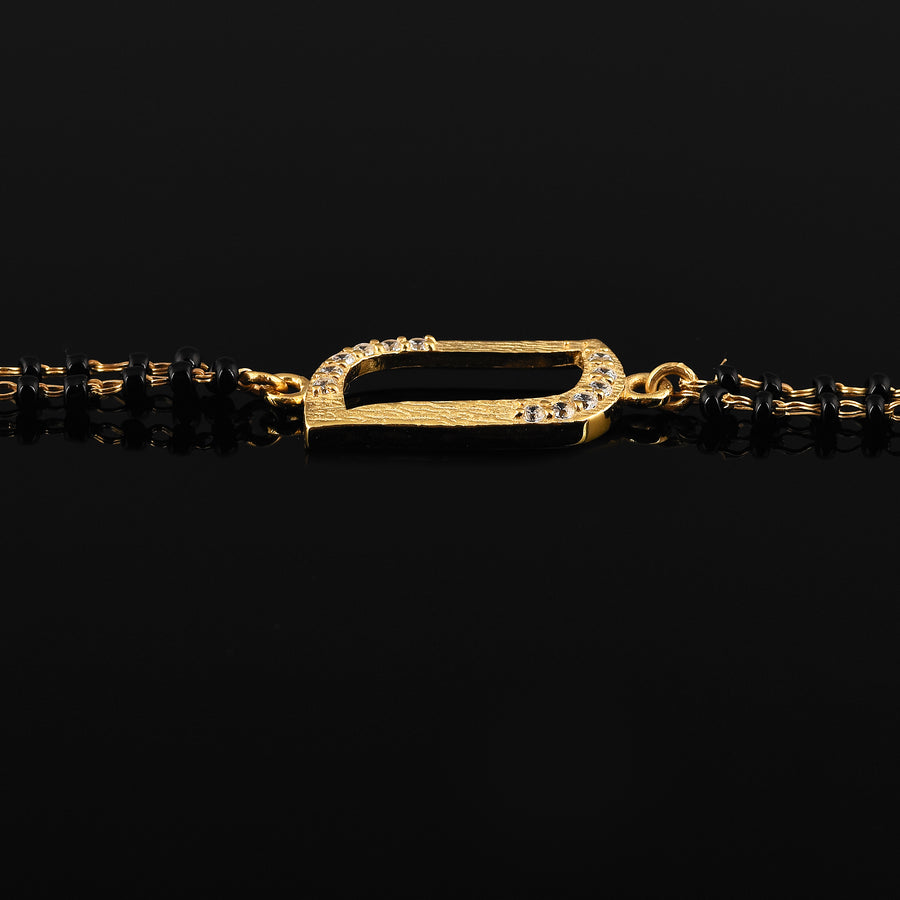 925 Silver Gold-Plated Mangalsutra Bracelet