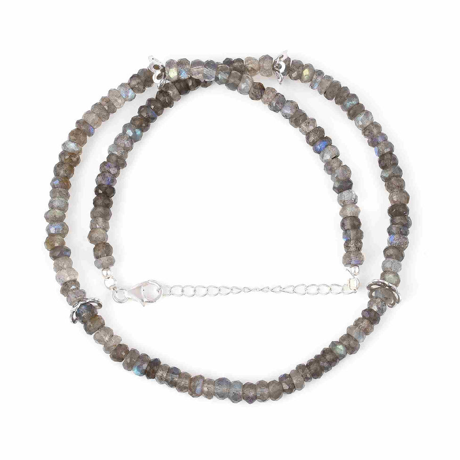 Labradorite Gemstone Beaded Necklace