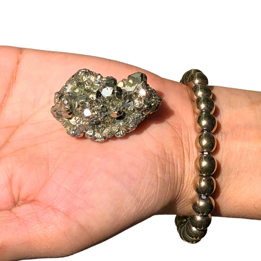 Buy Pyrite and Citrine Bracelet Set for Reiki Healing - 8mm Crystal Stones,  Charged by Grandmaster Vastu Expert - Unisex Adult at Amazon.in
