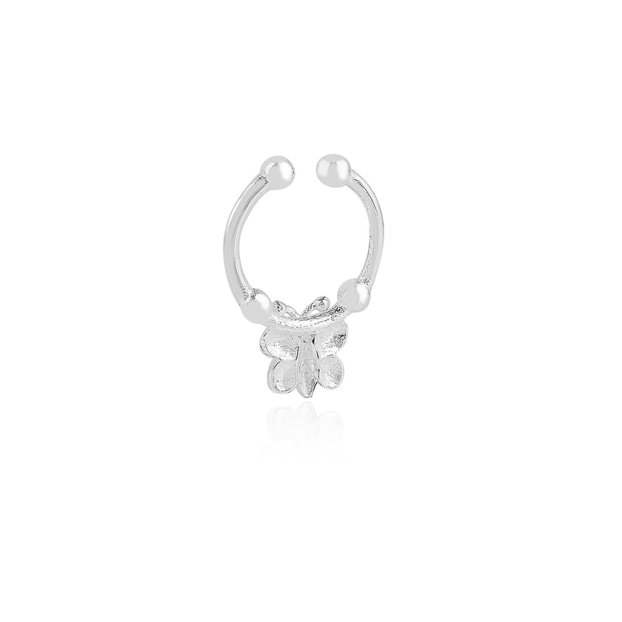 Tiny Butterfly 925 Silver Septum Nose Ring