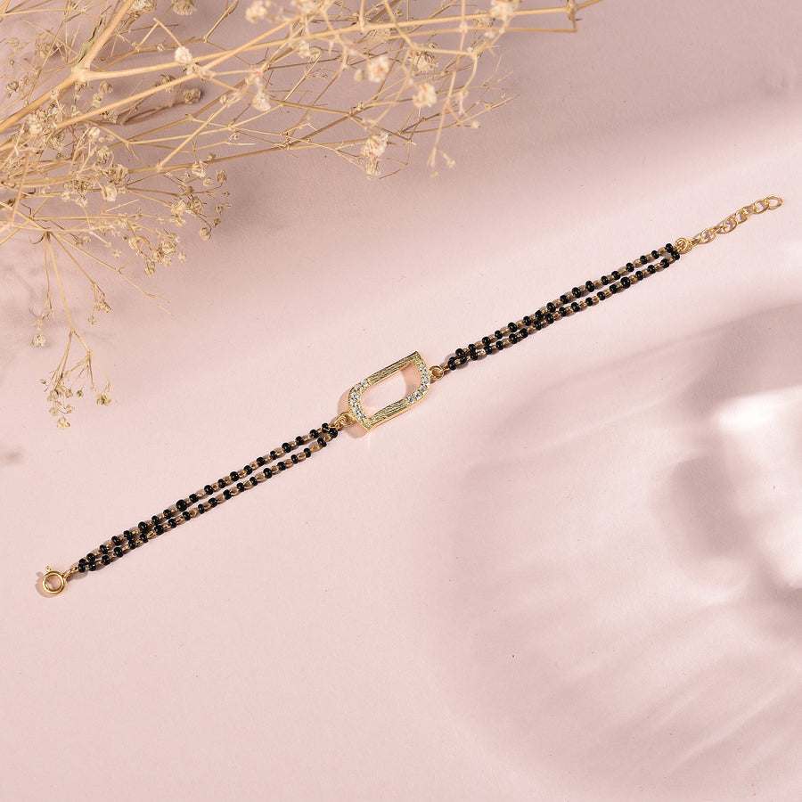 925 Silver Gold-Plated Mangalsutra Bracelet