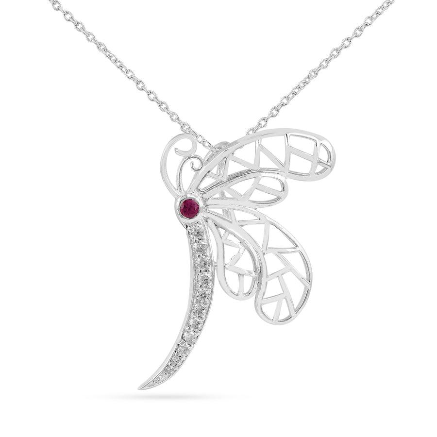Aerial Dragonfly 925 Silver Pendant