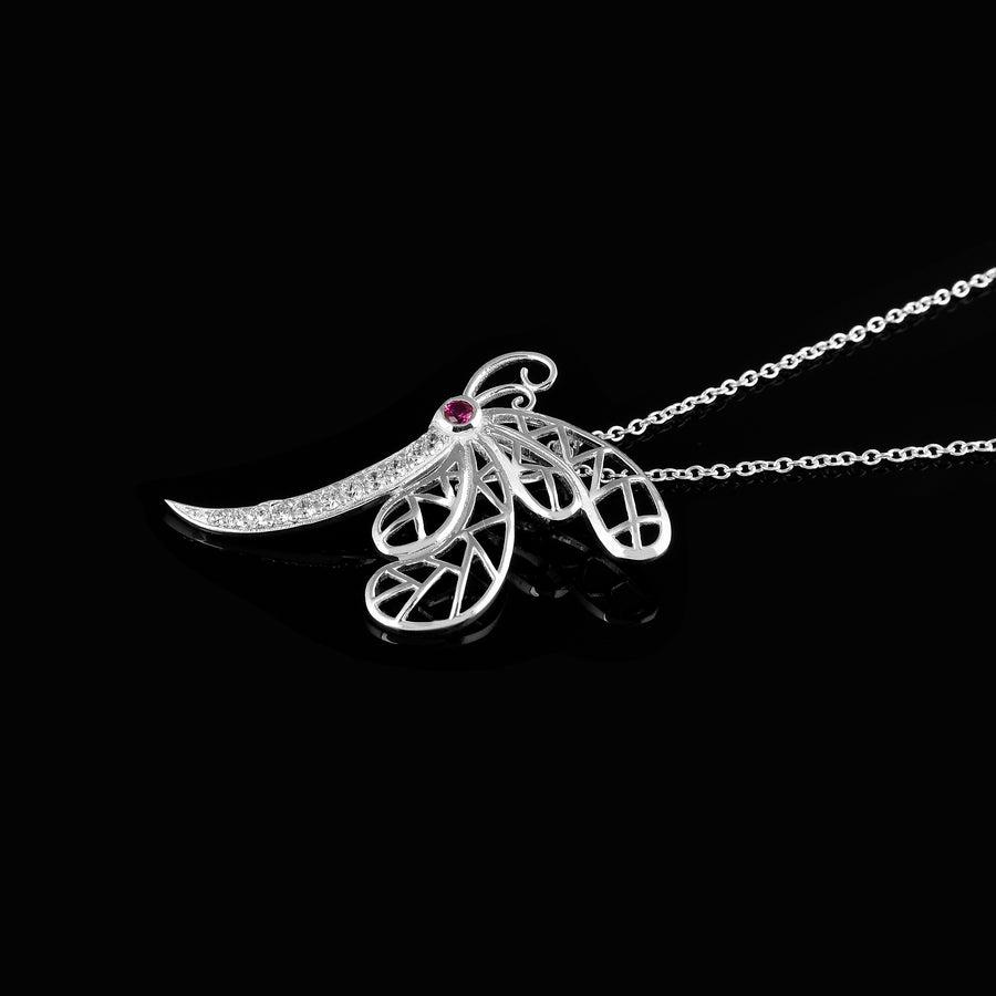Aerial Dragonfly 925 Silver Pendant