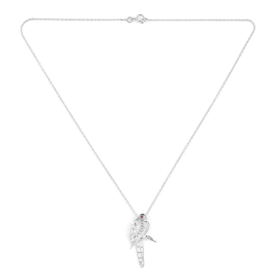 Parrot 925 Silver Chain With Pendant