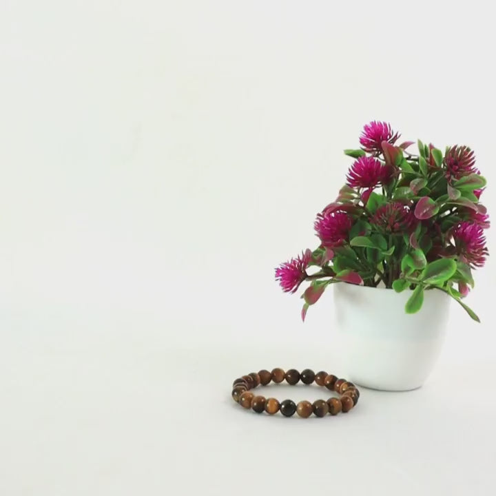 Natural Rose Quartz Beads Bracelet Unisex 4pc Combo Set