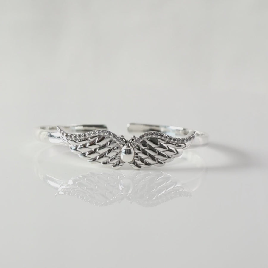 Butterfly Angel Wings 925 Silver Adjustable Bracelet4
