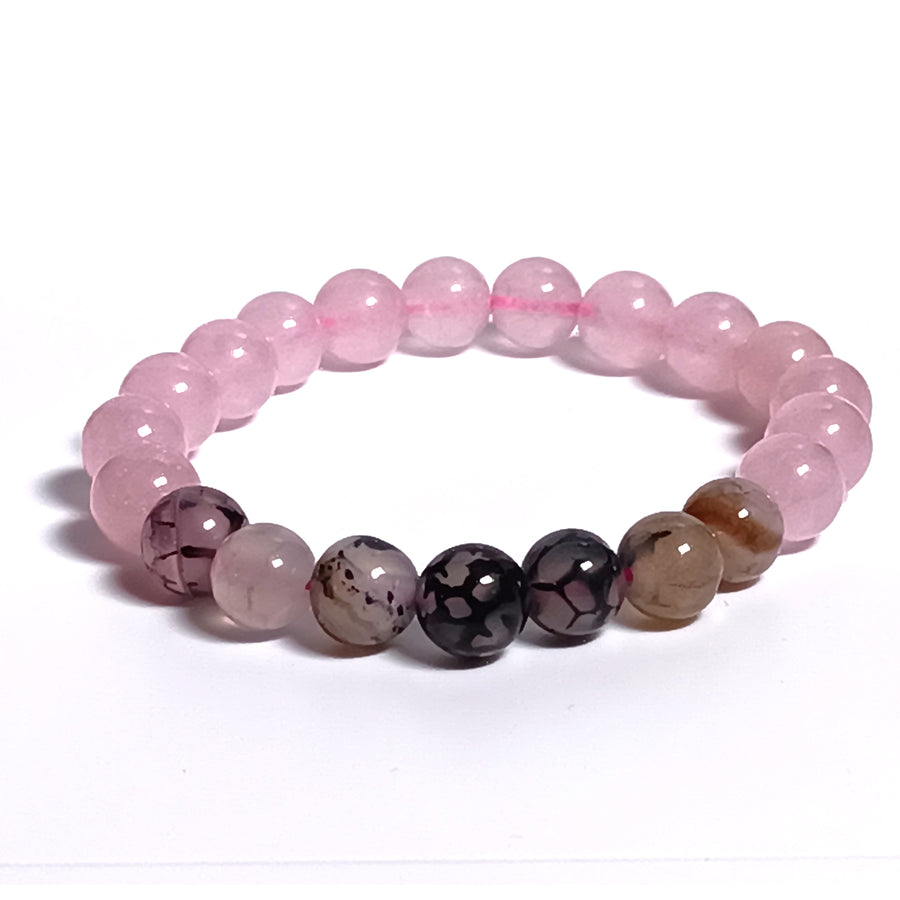 Natural Pink Crystal Unisex Beads Bracelet 3
