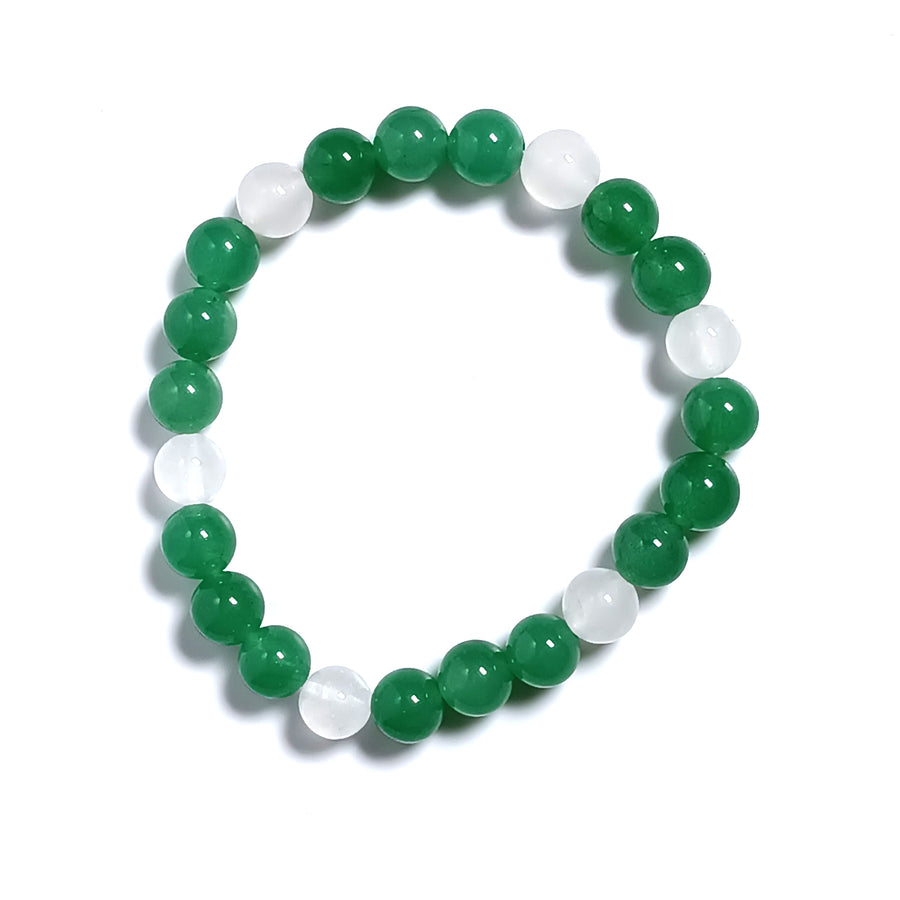 Green Family Crystal Beads Bracelet 4