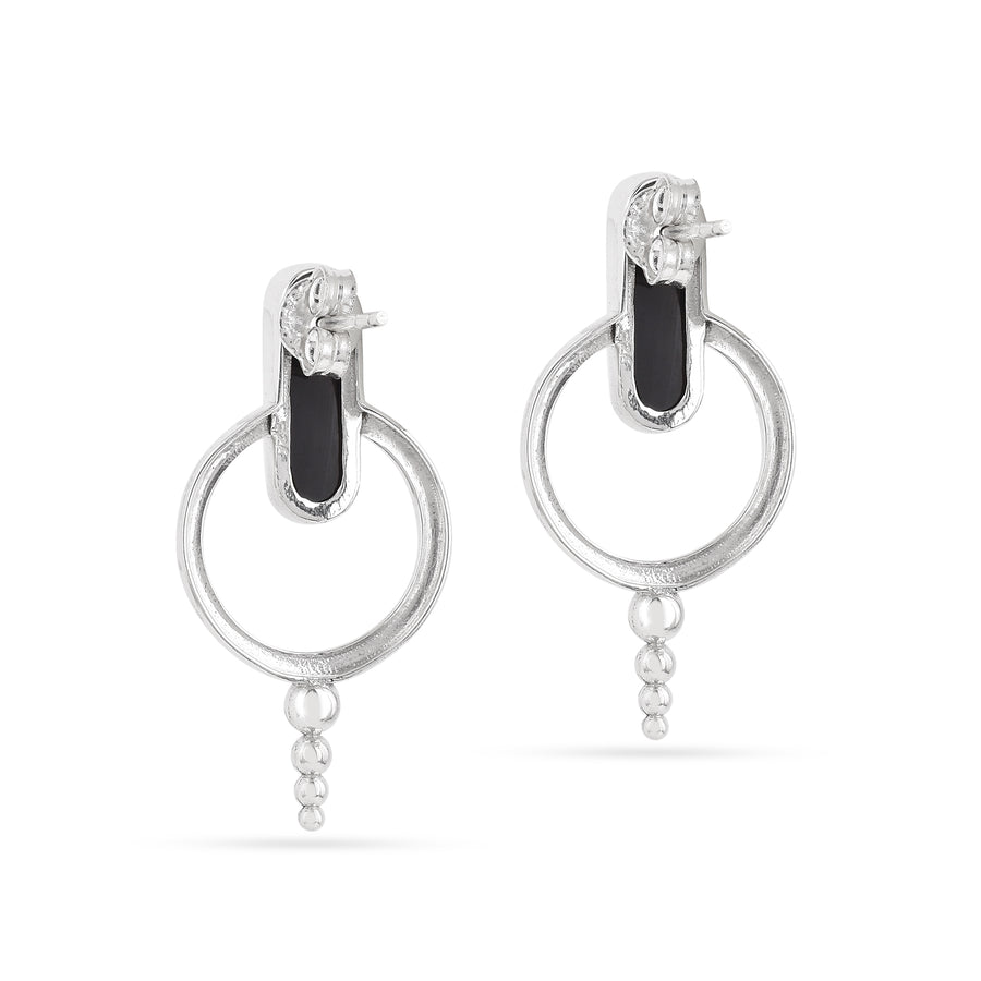 925 Silver Shine Black Onyx Earrings5