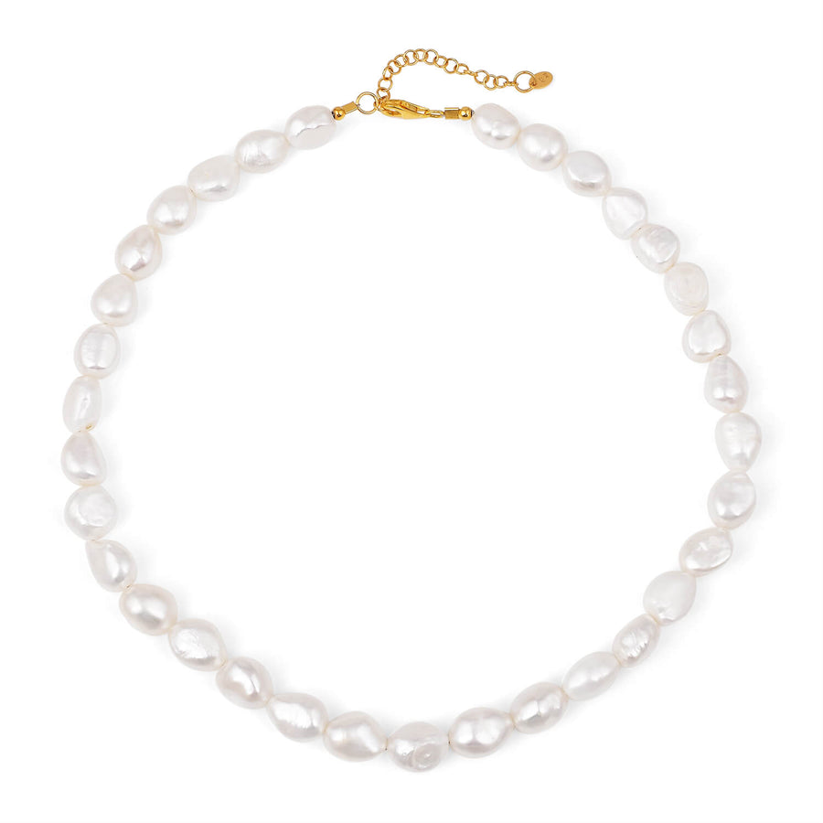 Abstract White Pearl Necklace2