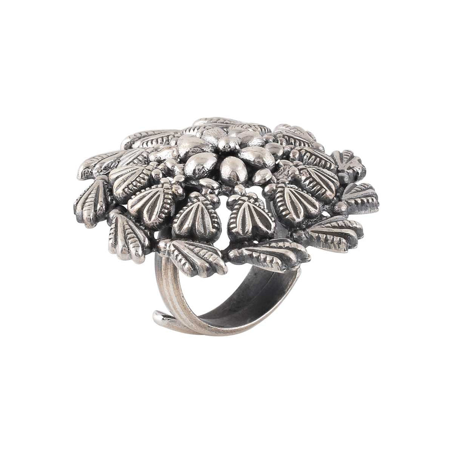 Antique Silver Round Ring2