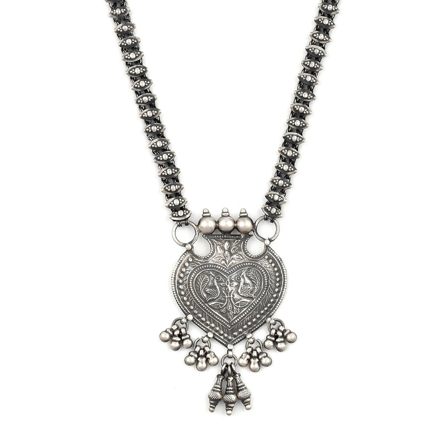 Antique Oxidized Silver Necklace2