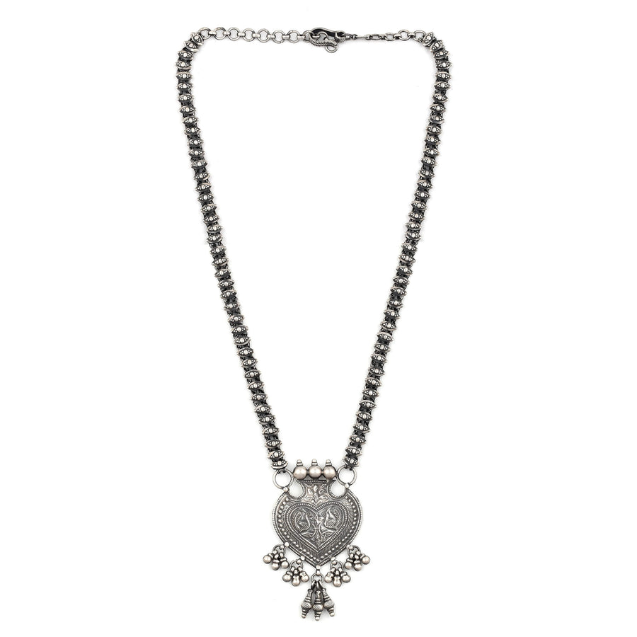 Antique Oxidized Silver Necklace3