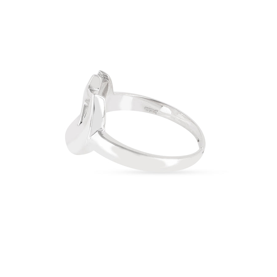 Chand Sitara Adjustable Silver Finger Ring3