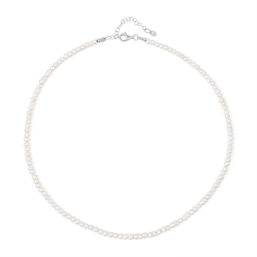Elegant White Pearl Necklace2