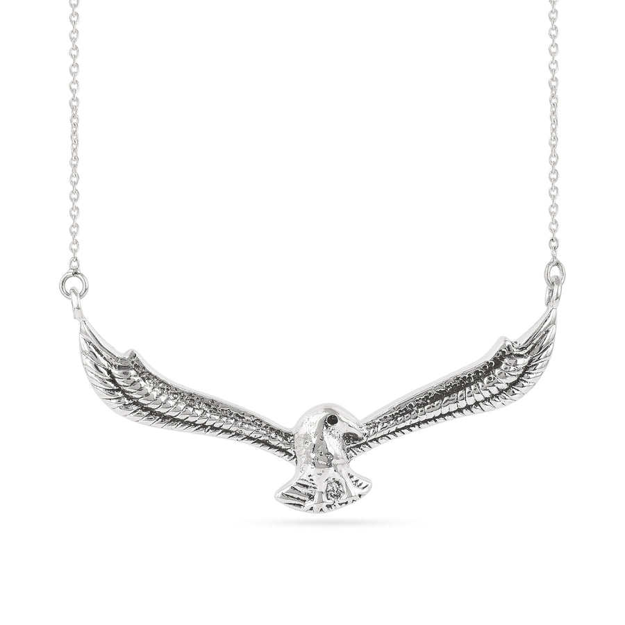 Flying Eagle Silver Pendant with Chain2