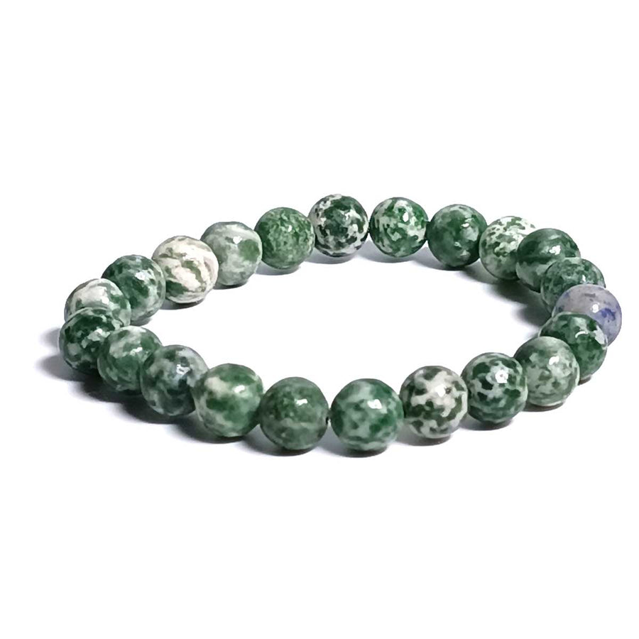 Green Spot Beads Bracelet