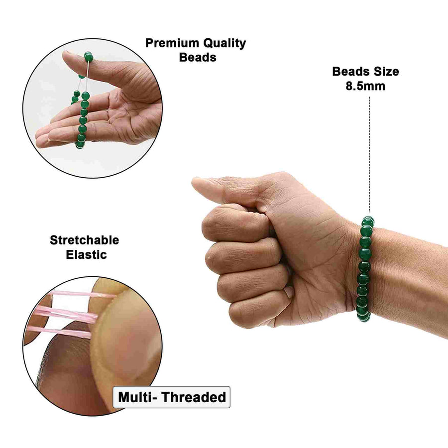 Nephrite JADE Crystal Bracelet - Chip Beads - Beaded Bracelet, Handmad –  Throwin Stones