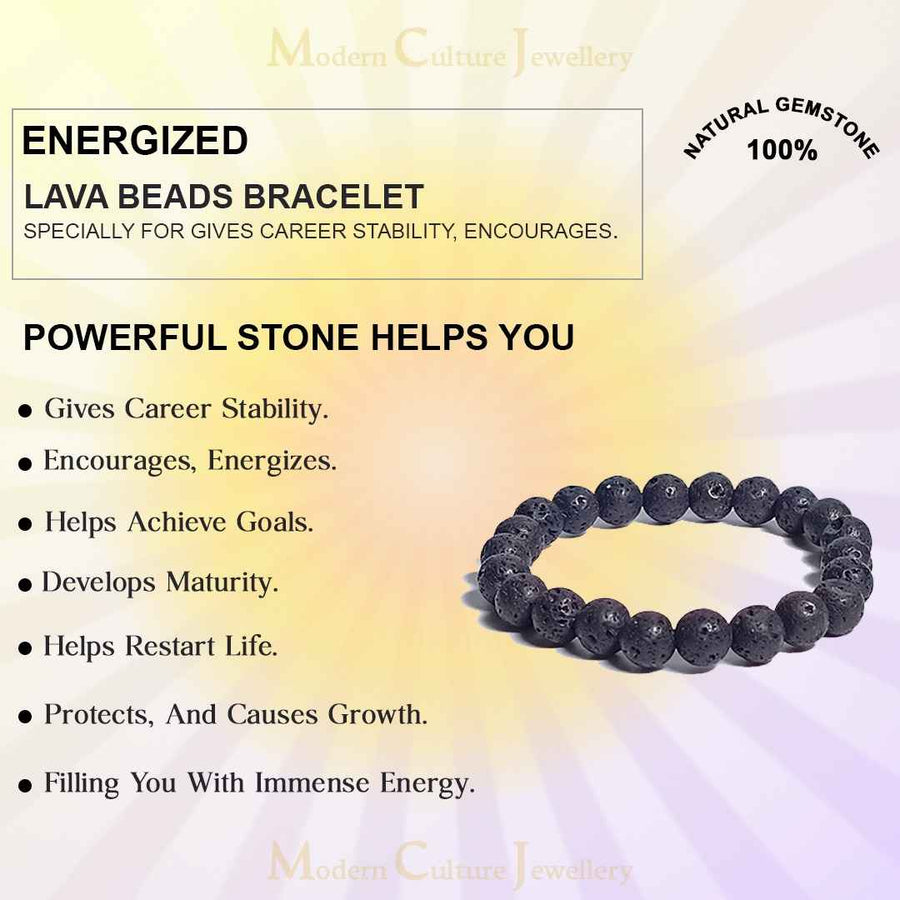 Properties of bracelet and lava stone Meaning and benefits. - Canarias Shop