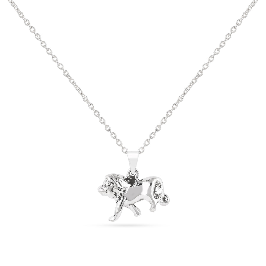 Lion 925 Silver Pendant with Chain2
