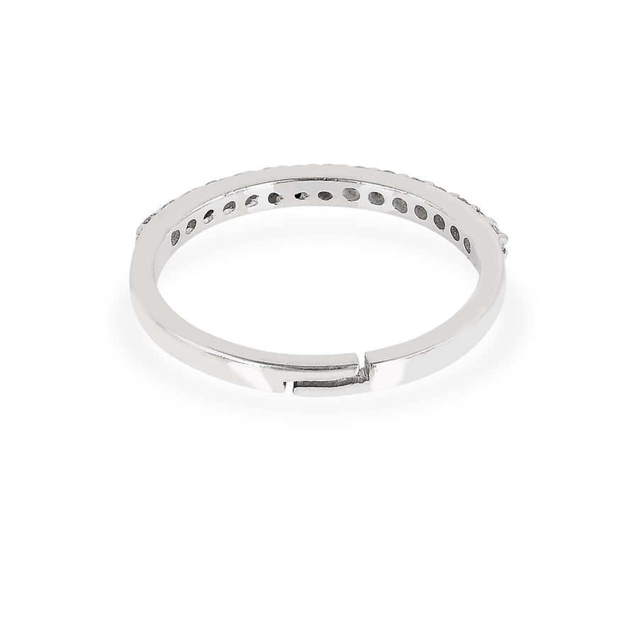 Minimal Silver Cubic Zirconia Ring2