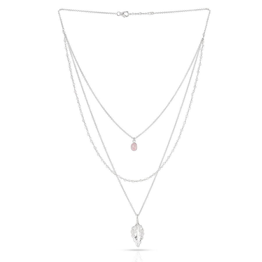 Multi Layer Silver Necklace1