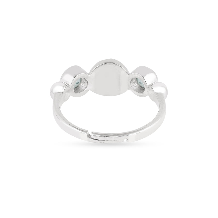 Multi Gemstone Unisex 925 Silver Ball Ring4