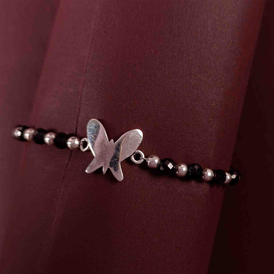 Silver Butterfly Nazaria Bracelet For Baby