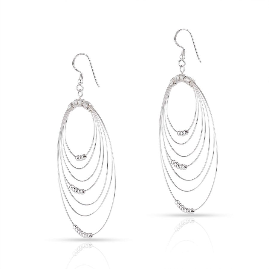 Sterling Silver Multi Spiral Earrings