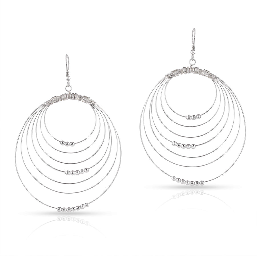 Sterling Silver Multi Spiral Earrings