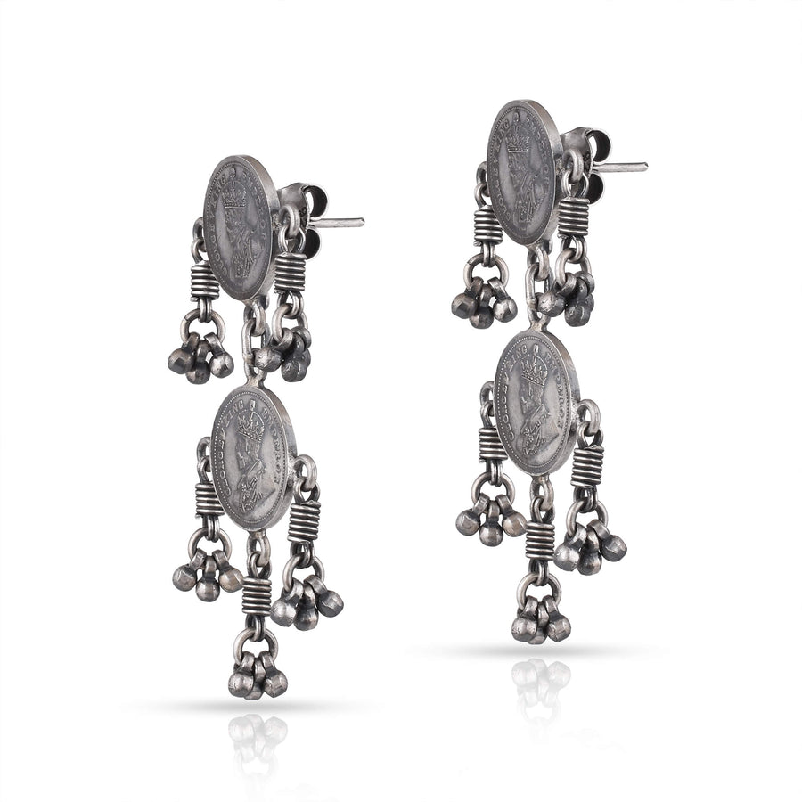 Sterling Silver Tribal Earrings