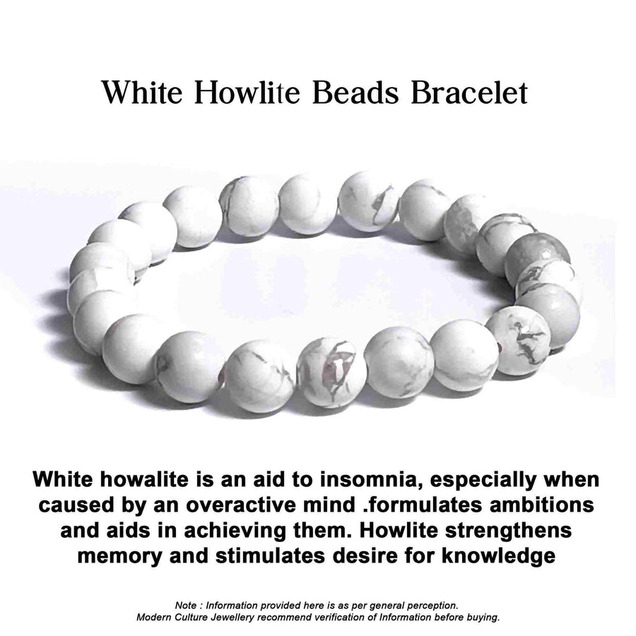 White Howlite Beads Bracelet Benefits