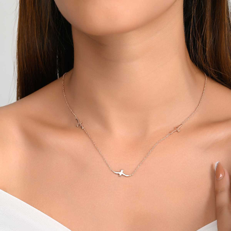 Love-a-Dove Silver Chain Necklace1